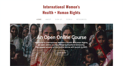 Desktop Screenshot of internationalwomenshealth.org