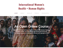 Tablet Screenshot of internationalwomenshealth.org